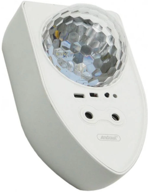 Andowl Q-RG60 Διακοσμητικό Φωτιστικό Led party light Star Projector RGB Σε Λευκό