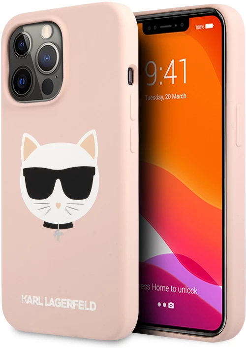 Karl Lagerfeld 3D Rubber Case Choupette's Head Θήκη προστασίας από σιλικόνη – iPhone 13 Pro Max (Ροζ - KLHCP13XSLCHLP)