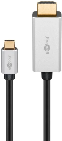 GOOBAY καλώδιο USB-C σε HDMI 60174  HDR  8K  copper  2m  μαύρο