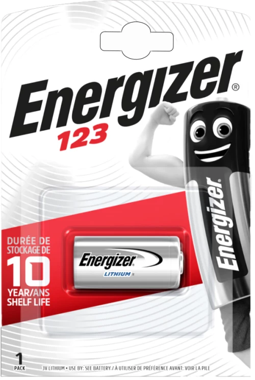 ENERGIZER μπαταρία λιθίου CR123A  3V  1τμχ