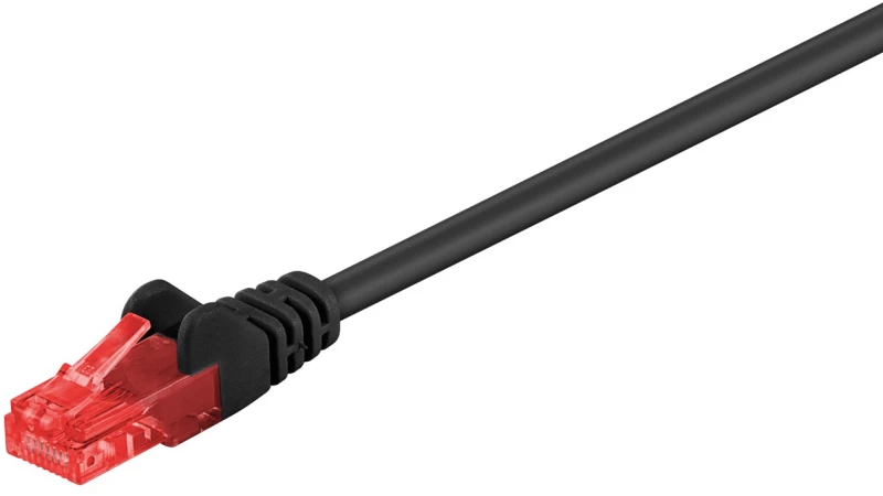 GOOBAY καλώδιο U/UTP CAT6 95596, CCA, AWG 24/7, 1.5m, μαύρο