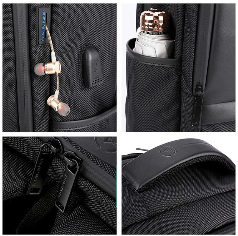 ARCTIC HUNTER τσάντα πλάτης B00120C-BK με θήκη laptop 15.6"  μαύρη