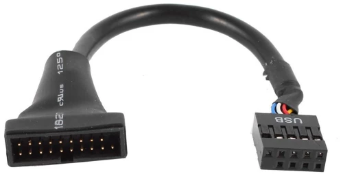 POWERTECH καλώδιο USB 2.0 9pin σε USB 3.0 20pin CAB-U046, 0.20m