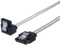 POWERTECH Καλώδιο SATA III 7pin σε 7pin 90° CAB-W034, flat, 0.3m