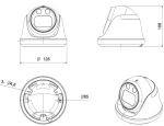 LONGSE IP κάμερα CMLBFG400WH  2.8mm  4MP  αδιάβροχη IP67  PoE