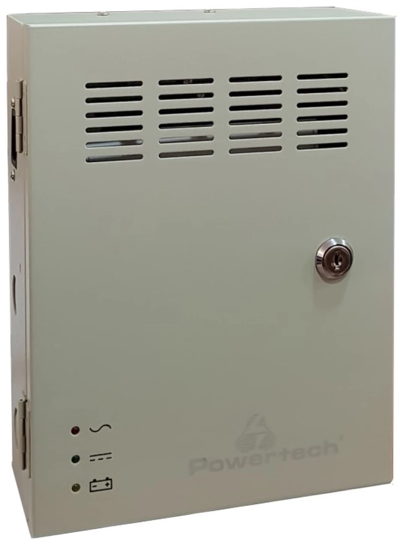 POWERTECH τροφοδοτικό CP1209-10A-B για CCTV-Alarm, DC12V 10A, 9 κανάλια