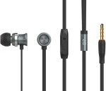CELEBRAT Earphones με μικρόφωνο D7, 10mm, 3.5mm, 1.2m, μαύρα