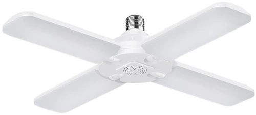 POWERTECH LED λάμπα E27-018  4x αναδιπλούμενα πτερύγια  52W  4000K  E27