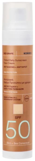 Korres | Red Grape Αντηλιακή Κρέμα Προσώπου με Χρώμα SPF50 | 50ml
