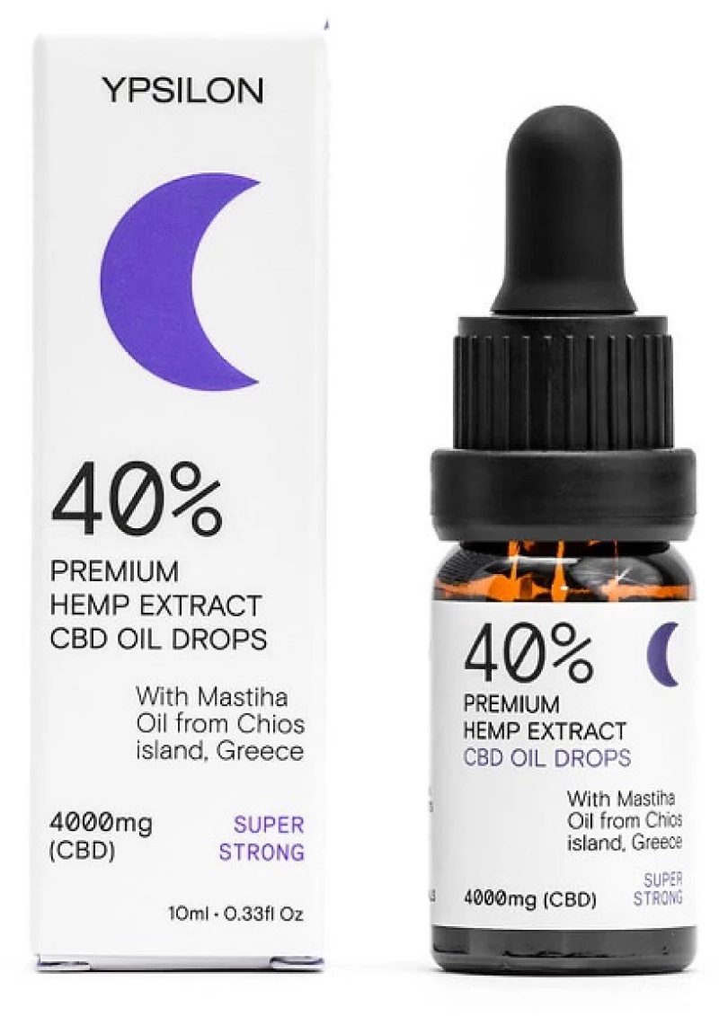 Ypsilon |40% CBD (4000mg) Super Strong Έλαιο Κάνναβης CBD με Μαστιχέλαιο Χίου |10ml