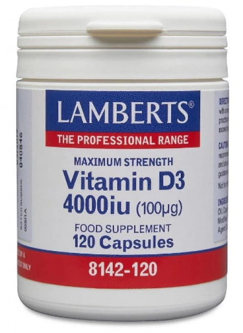 Lamberts | Vitamin D3 4000iu (100μg) | 120caps