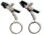 FETISH ADDICT NIPPLE CLAMPS WITH O METAL RING - ΣΦΙΓΚΤΗΡΕΣ ΘΗΛΩΝ ΜΕ ΚΡΙΚΟ