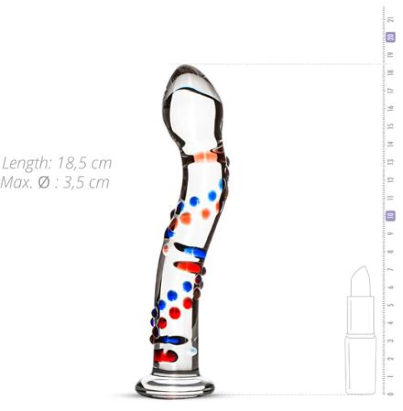GILDO GLASS DILDO No.3 18.5cm