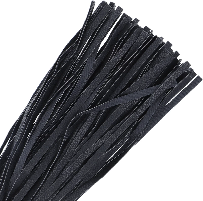 DARKNESS LEATHER BLACK FLOGGER 42cm