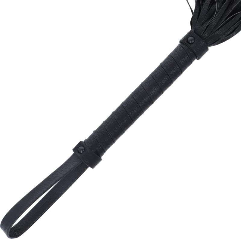 DARKNESS LEATHER BLACK FLOGGER 42cm