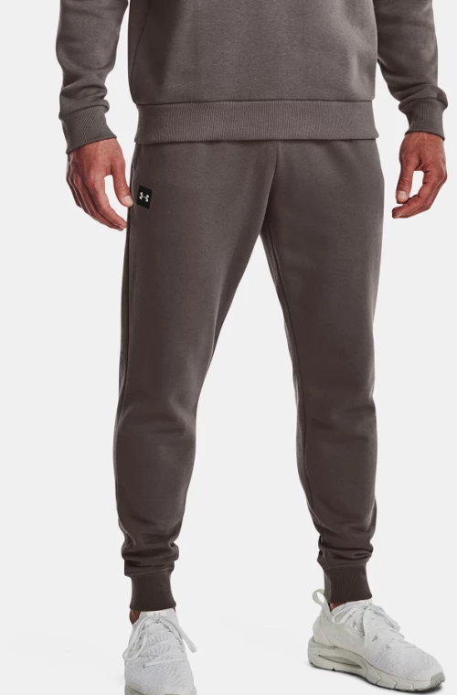 Under Armour Rival Fleece Ανδρική Φόρμα Jogger Fresh Clay (1357128-176)
