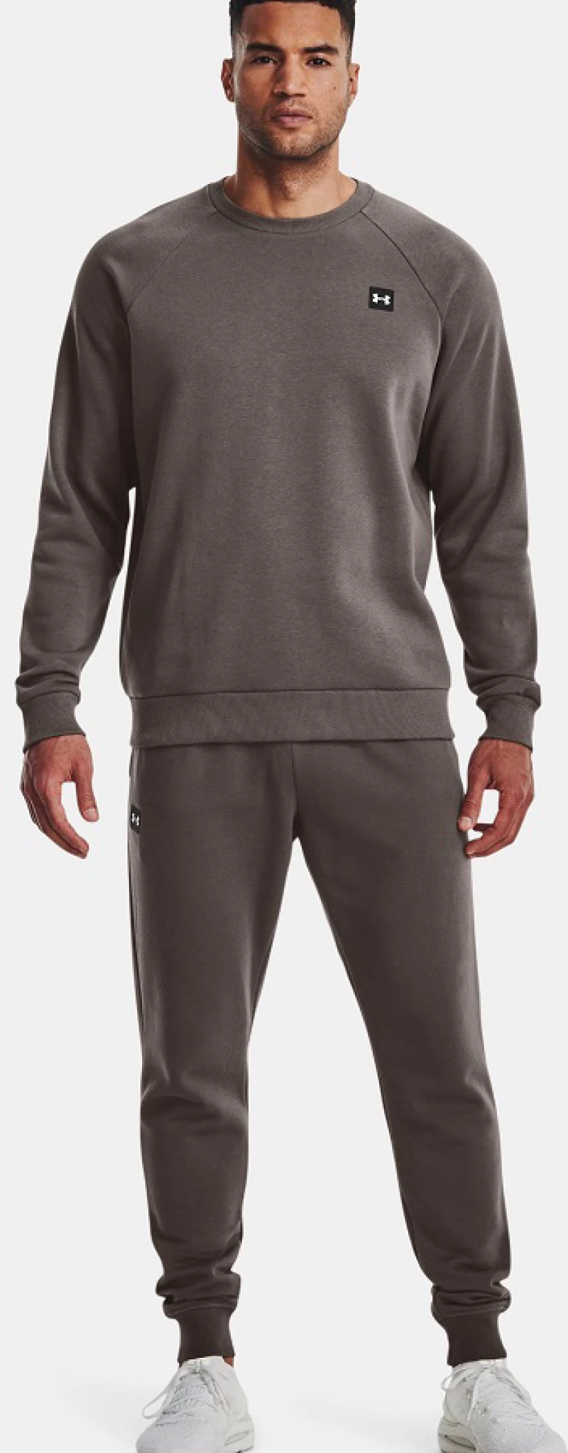 Under Armour Rival Fleece Ανδρική Φόρμα Jogger Fresh Clay (1357128-176)