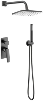 Karag Praxis Lea S05022 Gun Metal - Εντοιχιζόμενο σύστημα ντους 2 εξόδων