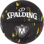 ΜΠΑΛΕΣ | ΜΠΑΛΑΚΙΑ Spalding Marble Series Sz7 Rubber Basketball SPALDING ΜΑΥΡΟ