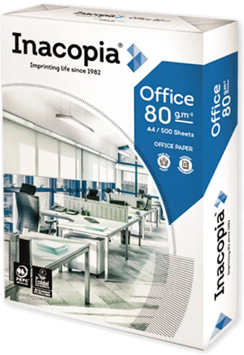 Inacopia Office Χαρτί Εκτύπωσης A4 80gr/m² 500 φύλλα