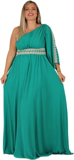 Maxi Φόρεμα Μουσελίνα Green