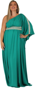 Maxi Φόρεμα Μουσελίνα Green