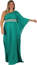Maxi Φόρεμα Μουσελίνα Green