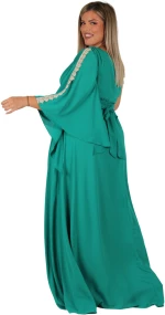 Maxi Φόρεμα Μουσελίνα Green