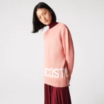 Μπλούζα γυναικεία πλεκτή Lacoste “Lettered”