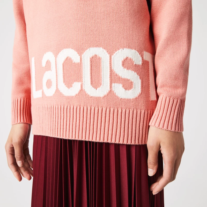 Μπλούζα γυναικεία πλεκτή Lacoste “Lettered”