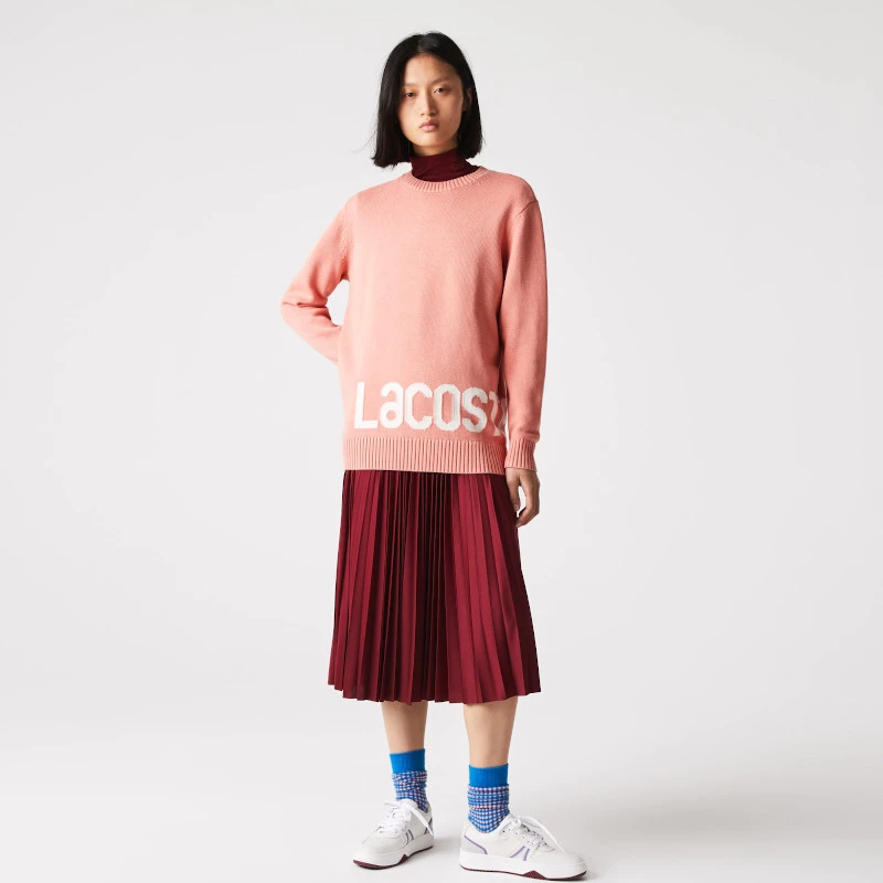 Μπλούζα γυναικεία πλεκτή Lacoste “Lettered”