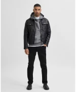 Jacket ανδρικό δερμάτινο Selected