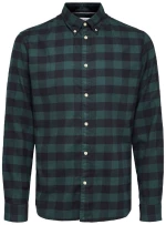 Πουκάμισο ανδρικό "FLANNEL spruce" SELECTED
