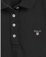 Polo γυναικείο μπλουζάκι Gant Black