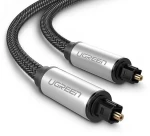 Καλώδιο UGREEN AV108 Toslink Audio optical cable braided aluminium 1.5m ΓΚΡΙ 10542