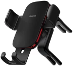 Baseus Metal Age II gravitational car phone holder to round ventilation grid black