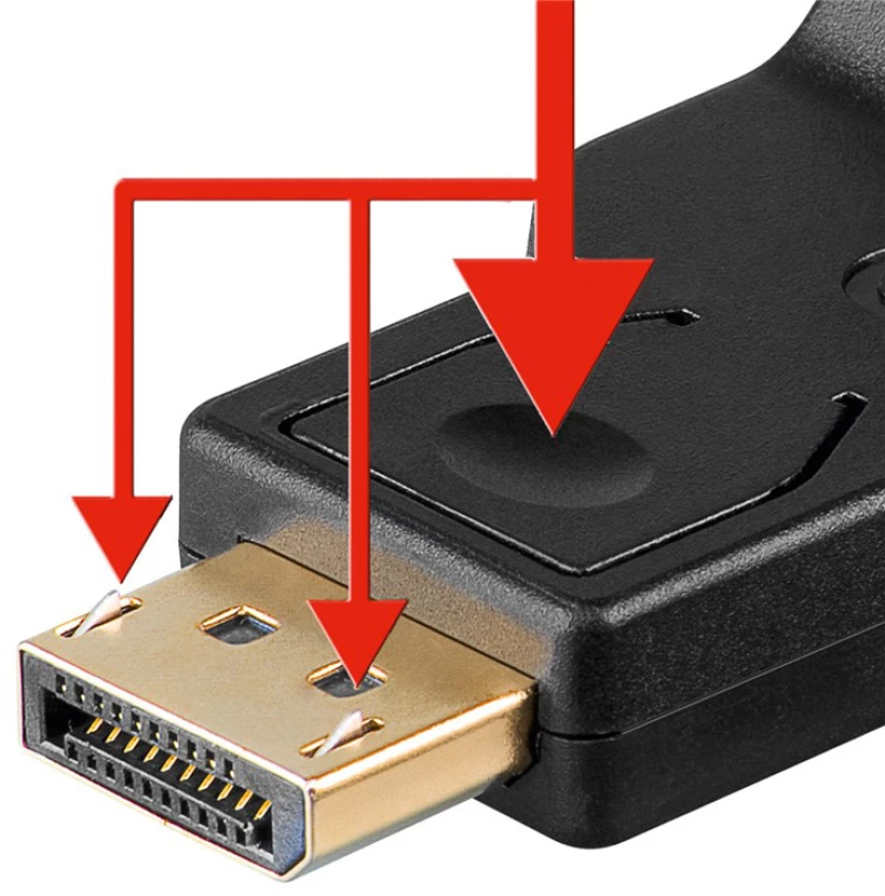 GOOBAY αντάπτορας DisplayPort σε VGA 63489  gold-plated  μαύρος