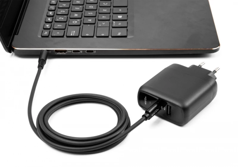 DELOCK καλώδιο τροφοδοσίας 87975, USB-C σε Dell 7.4x5mm, 1.5m, μαύρο
