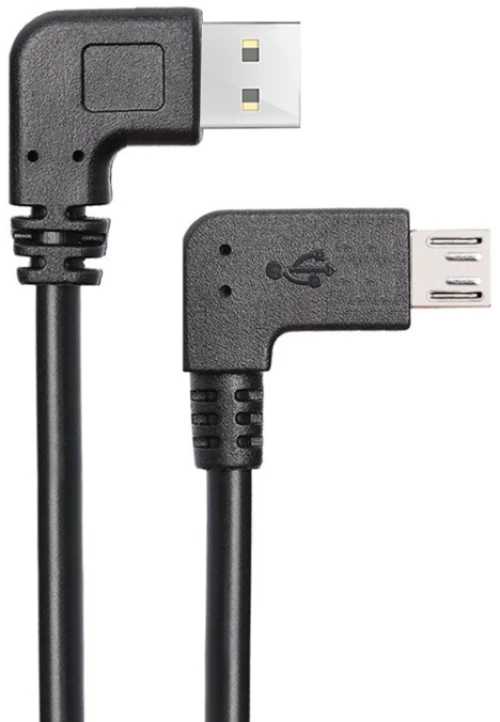 POWERTECH Καλώδιο USB σε USB Micro-B CAB-U132  90°  Dual Easy USB  0.5m