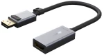 CABLETIME αντάπτορας Displayport σε HDMI AV589  LED Ring  0.15m  μαύρος