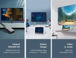 CABLETIME αντάπτορας Displayport σε HDMI AV589  LED Ring  0.15m  μαύρος