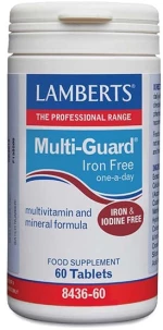 Lamberts | Multi-Guard Iron Free Πολυβιταμινούχο Συμπλήρωμα Διατροφής Χωρίς Σίδηρο | 60tabs