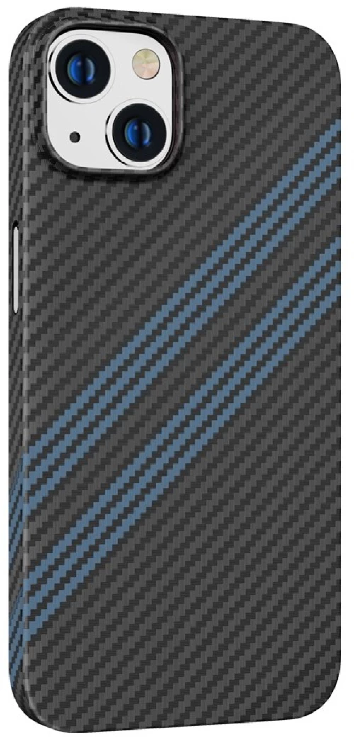 Θήκη Hoco Slim Kevlar Texture για Apple iPhone 14 Plus Μαύρο Μπλε