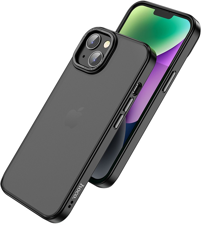 Θήκη Hoco Golden Shield Frosted Protective για Apple iPhone 14 Plus Μαύρο