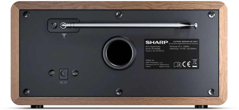 SHARP DIGITAL RADIO BROWN DR450BR