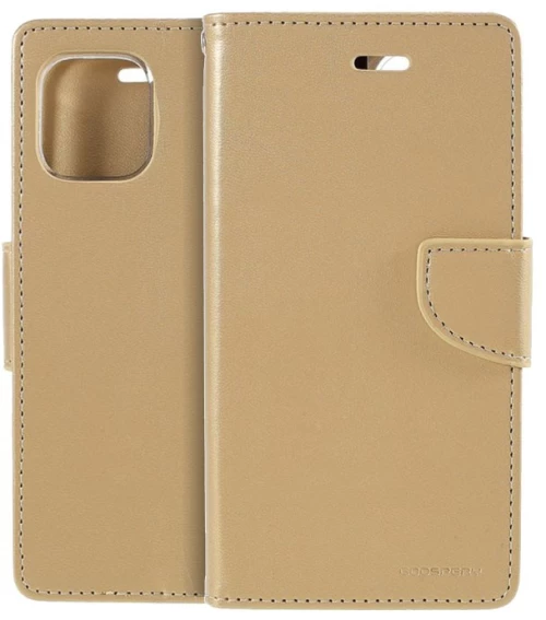 Θήκη Book Goospery Bravo Diary για Apple iPhone 12 Mini Χρυσό