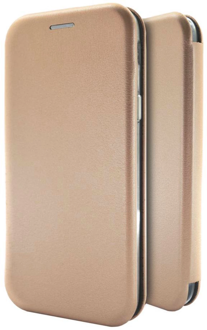 Θήκη Book Ancus Magnetic Curve για Apple iPhone XS Max TPU Ροζ - Χρυσαφί