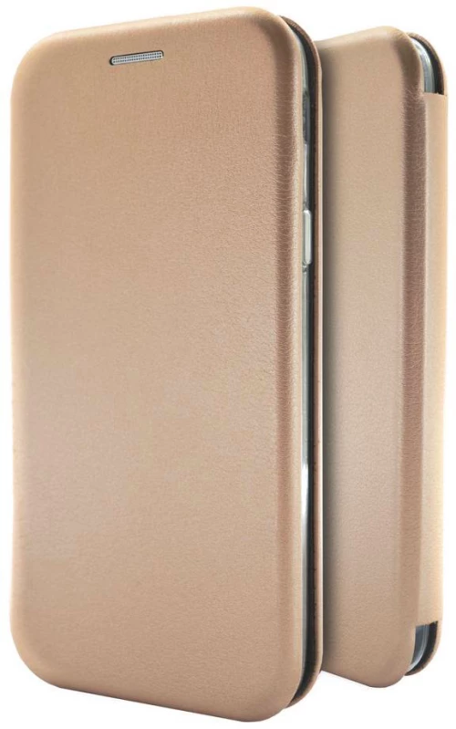 Θήκη Book Ancus Magnetic Curve για Apple iPhone XS Max TPU Ροζ - Χρυσαφί