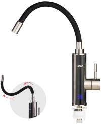 Osio OHF-2035 Ταχυθερμαντήρας πάγκου βρύση inox με ευλύγιστο ρουξούνι και οθόνη 3300 W