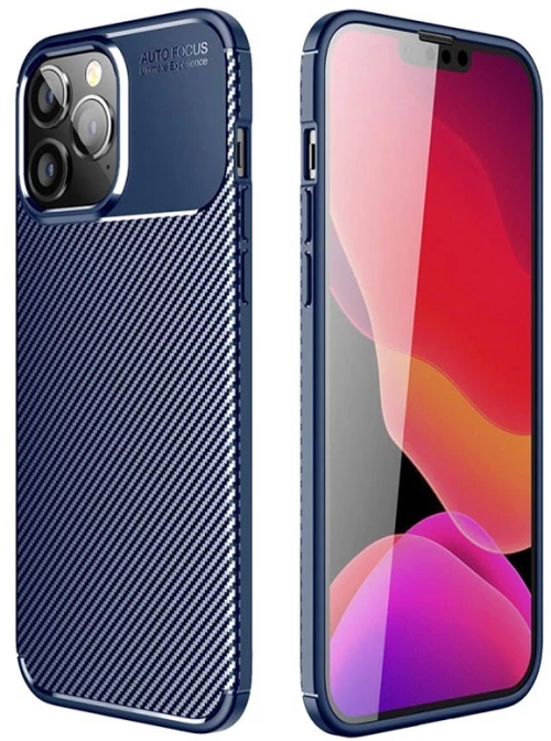 Θήκη Ancus AutoFocus Carbon Fiber για Apple iPhone 14 Pro Μπλε